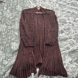 Krazy Kat Multicolor Ribbed Sparkle Cardigan